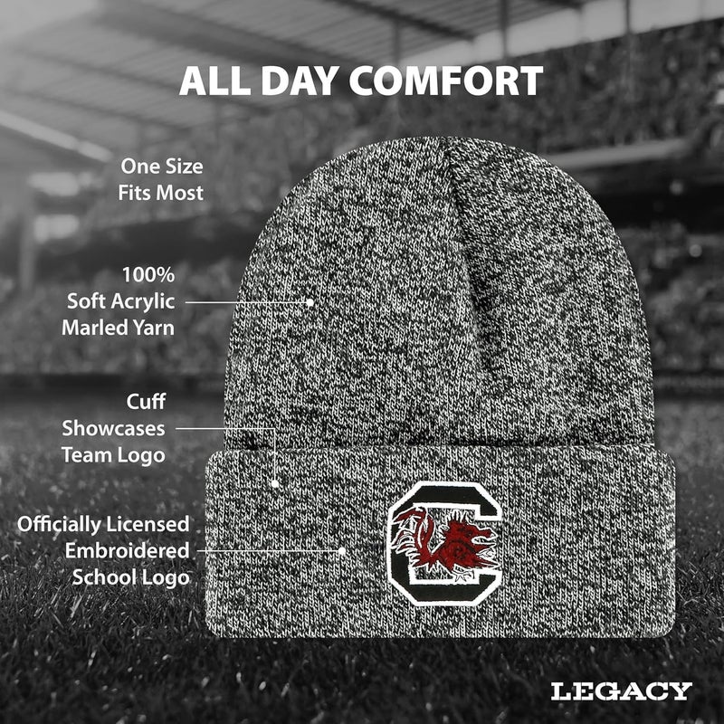 Legacy NCAA Officially Licensed Ribbed Knit Cuff Beanie, Unisex, One Size Fits Most - Image 2